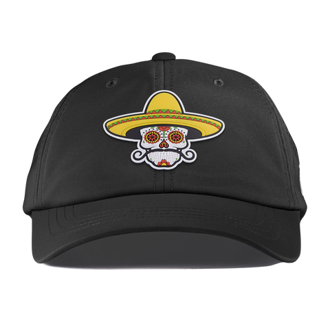Sombrero Skull PVC Performance Dad Hat Black