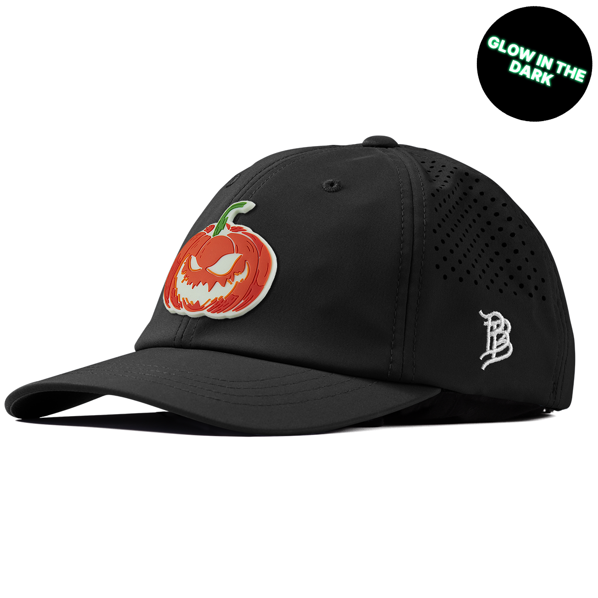 Jack-O-Lantern Glow Performance Dad Hat Black