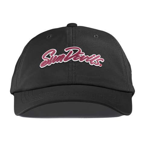 Arizona State University "Sun Devils Script" Performance Dad Hat Black