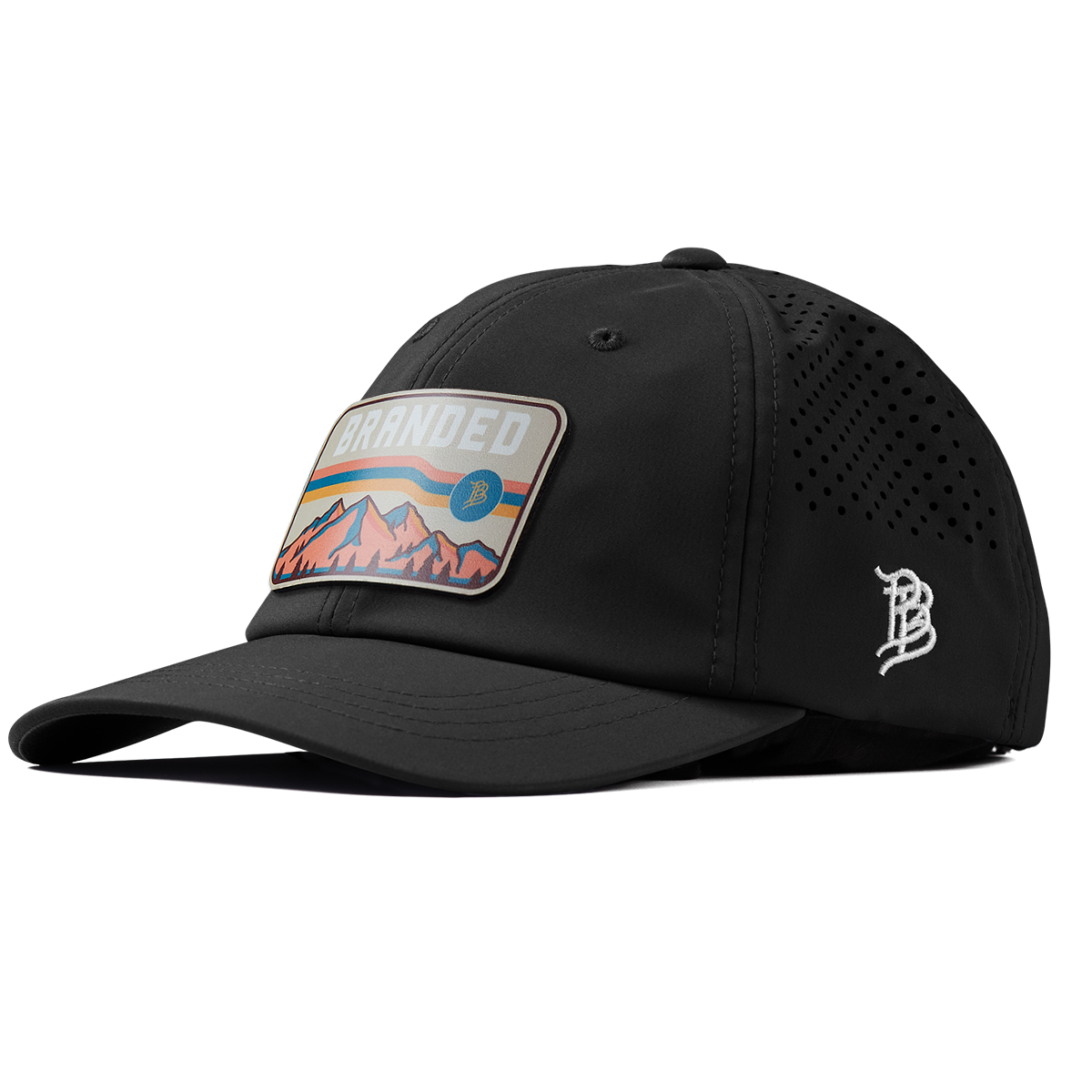 Sunset Horizon Performance Dad Hat Black