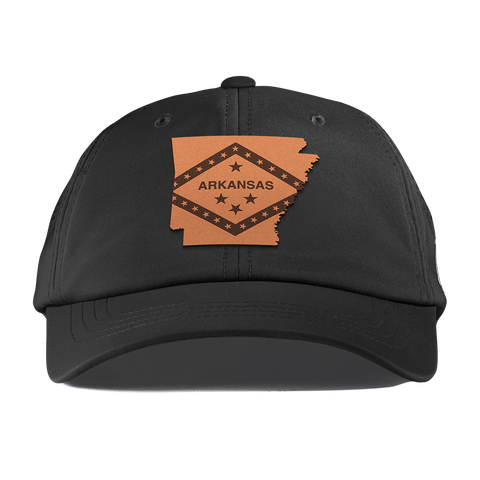 Arkansas 25 Performance Dad Hat Black