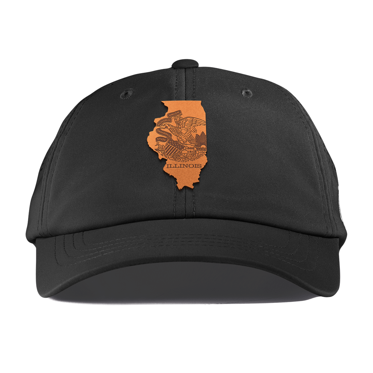Illinois 21 Performance Dad Hat Black