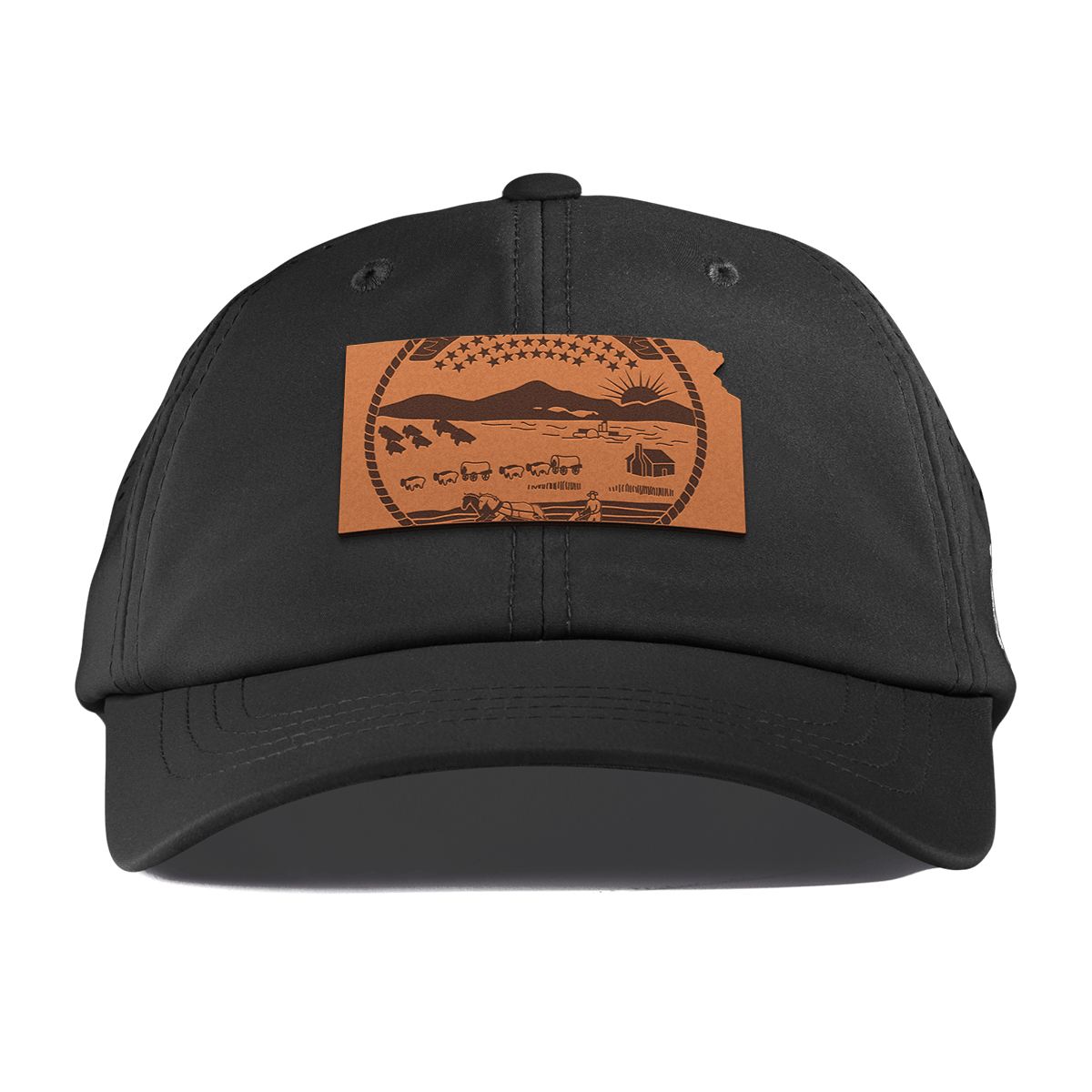 Kansas 34 Performance Dad Hat Black
