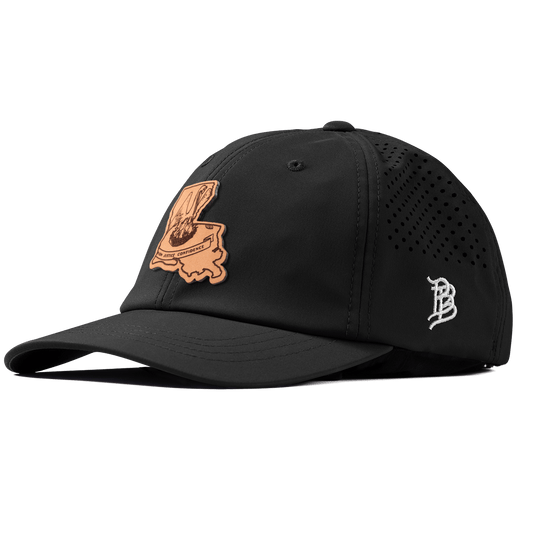 Louisiana 18 Performance Dad Hat Black