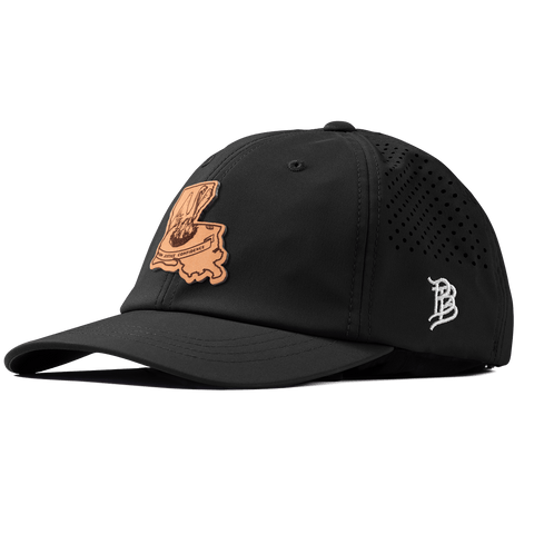 Louisiana 18 Performance Dad Hat Black