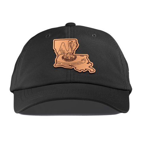 Louisiana 18 Performance Dad Hat Black