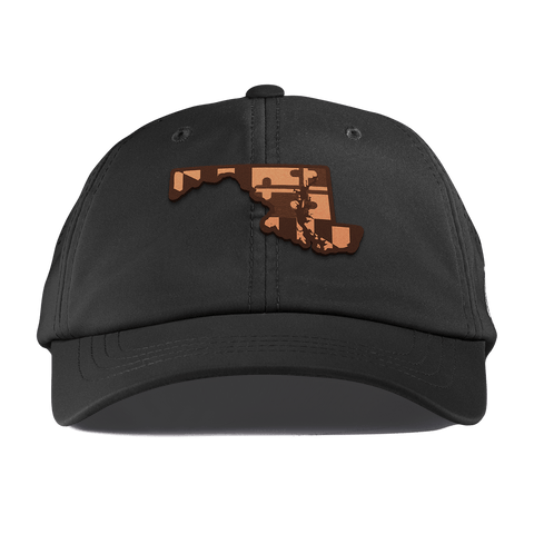 Maryland 7 Performance Dad Hat Black
