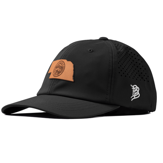 Nebraska 37 Performance Dad Hat Black