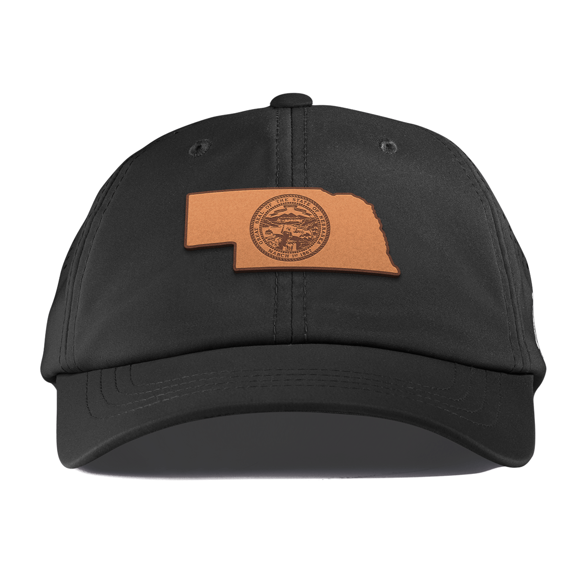 Nebraska 37 Performance Dad Hat Black