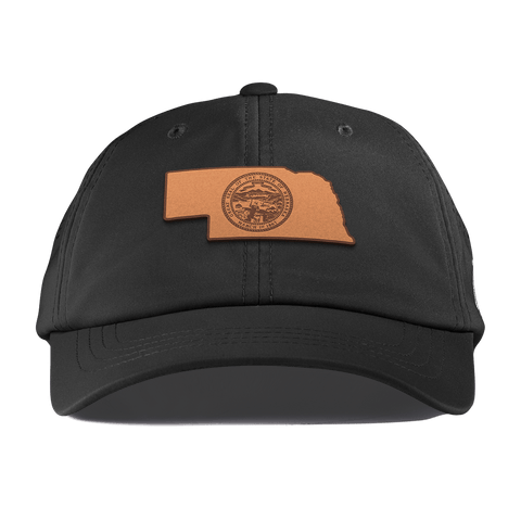 Nebraska 37 Performance Dad Hat Black