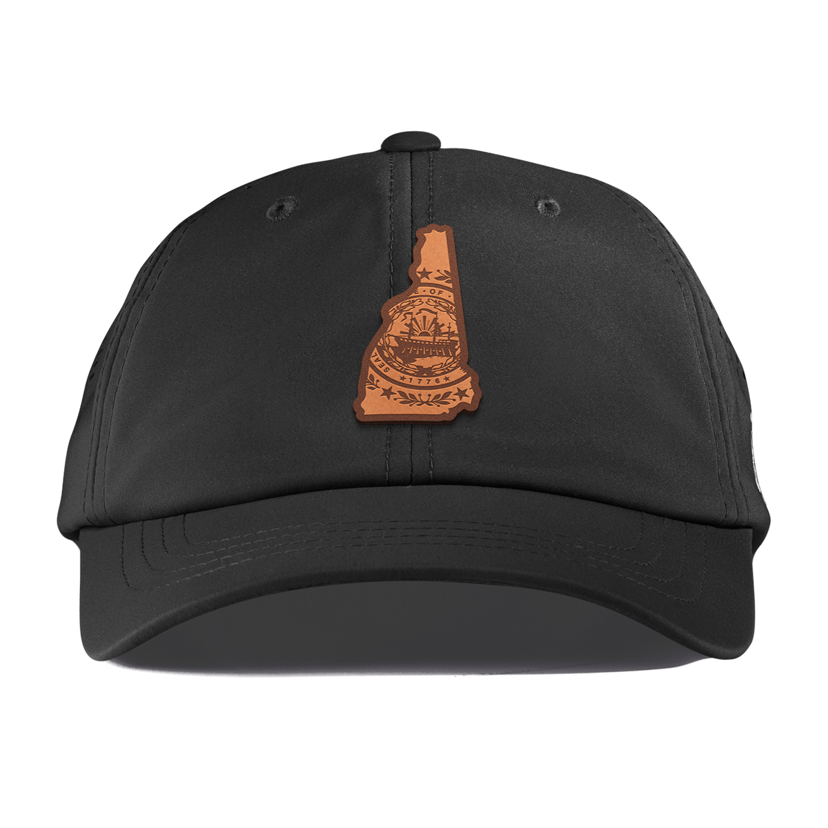 New Hampshire 9 Performance Dad Hat Black