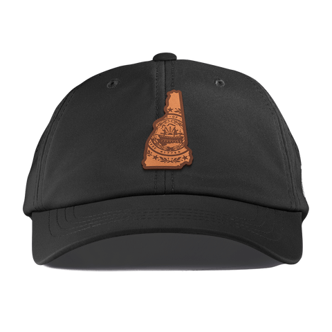 New Hampshire 9 Performance Dad Hat Black