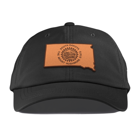 South Dakota 40 Performance Dad Hat Black