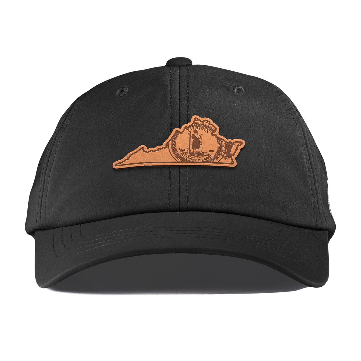 Virginia 10 Performance Dad Hat Black