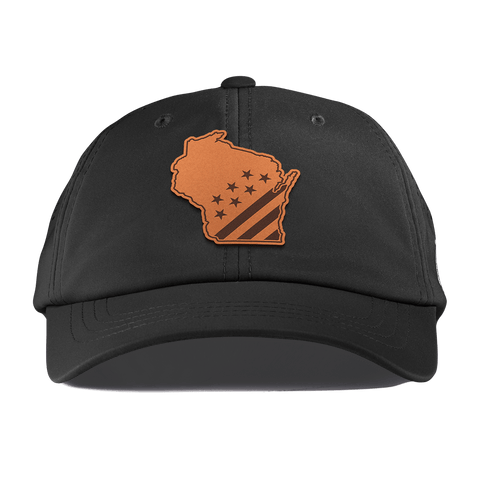 Wisconsin 30 Performance Dad Hat Black