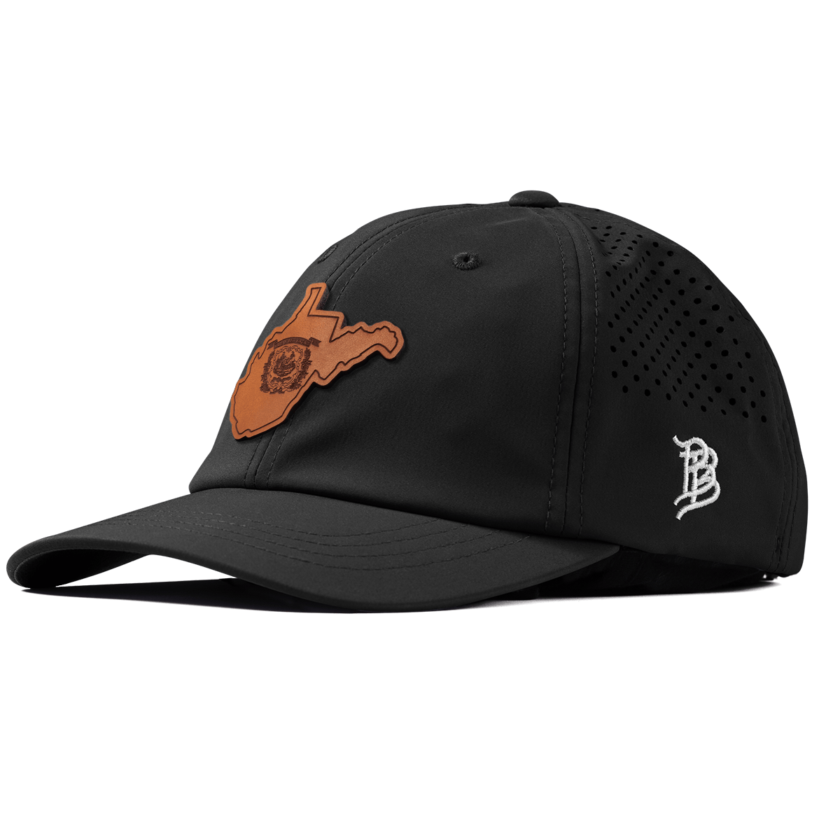 West Virginia 35 Performance Dad Hat Black
