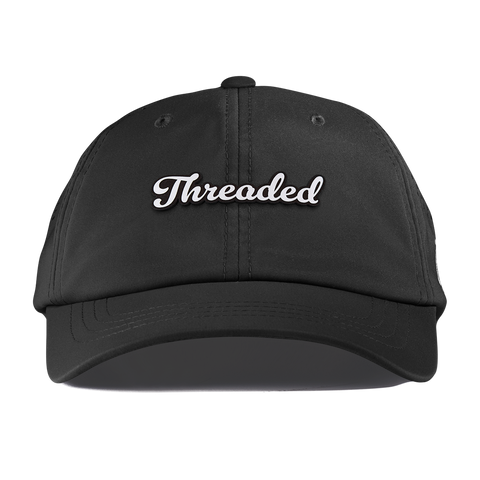 Threaded Script Performance Dad Hat Black