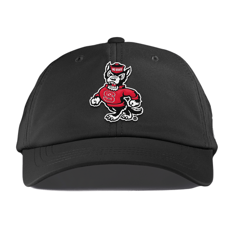 North Carolina State "Tuffy The Wolf" Performance Dad Hat Black