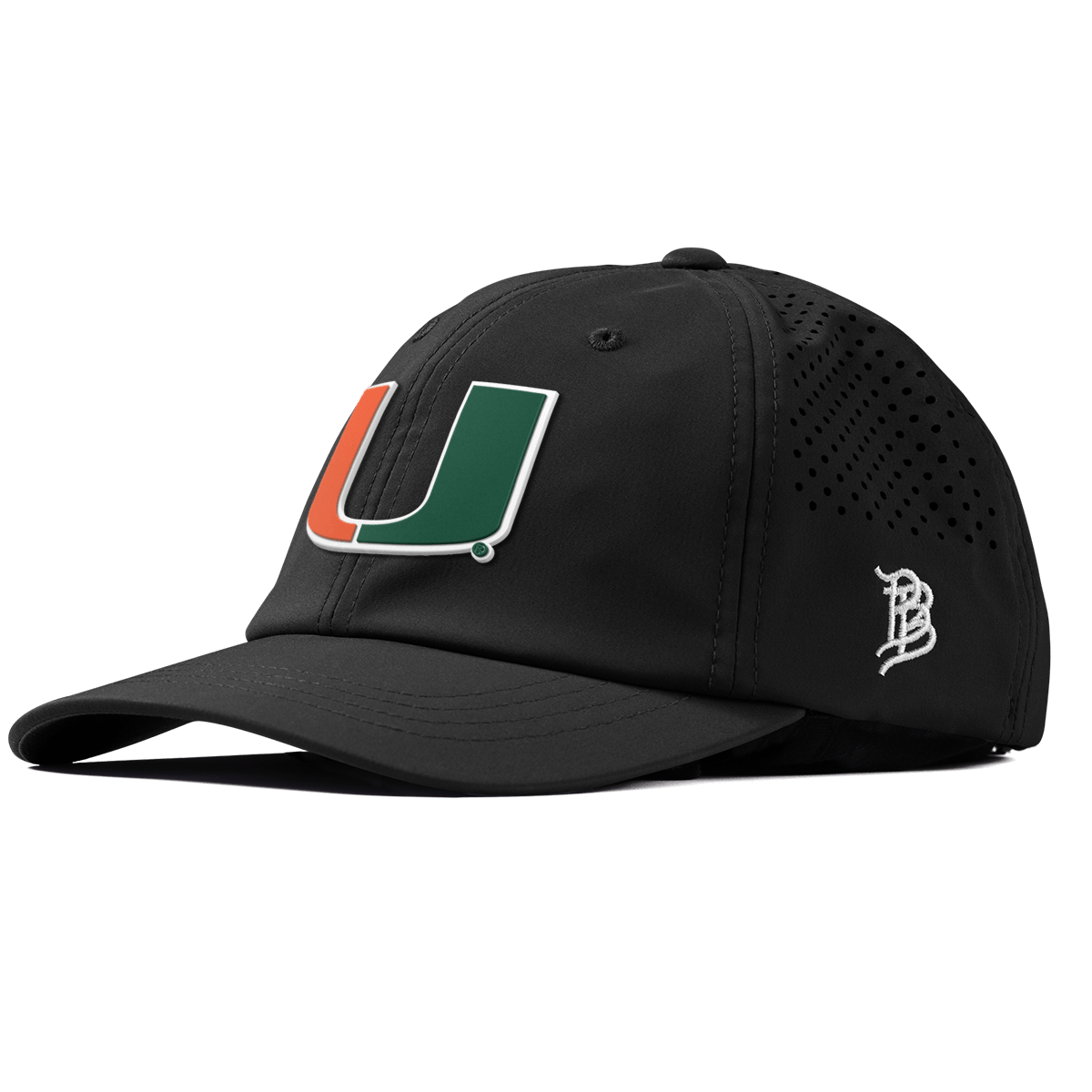 University of Miami "Miami Team Logo" Performance Dad Hat Black