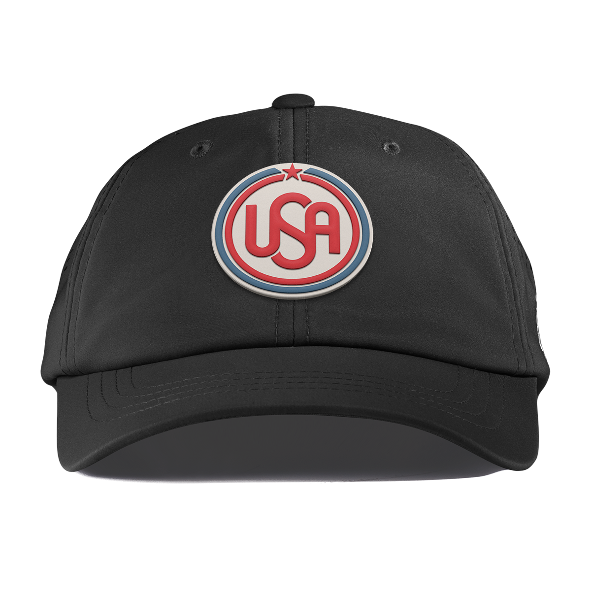 USA Icon Performance Dad Hat Black