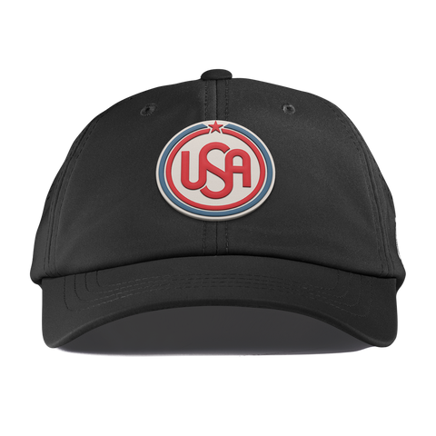 USA Icon Performance Dad Hat Black