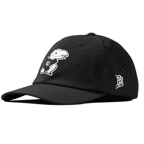 University of Kansas "Vintage Jayhawk" Performance Dad Hat Black