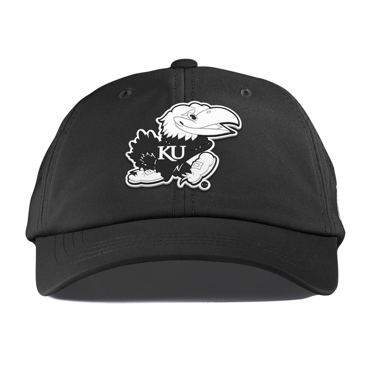 University of Kansas "Vintage Jayhawk" Performance Dad Hat Black