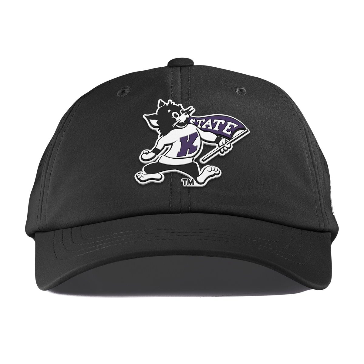 Kansas State University "Vintage Kansas State Wildcat" Performance Dad Hat Black