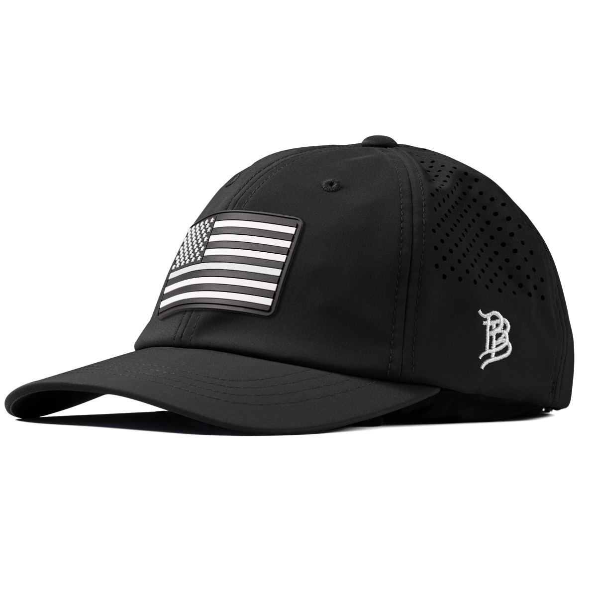 Vintage Old Glory Performance Dad Hat Black