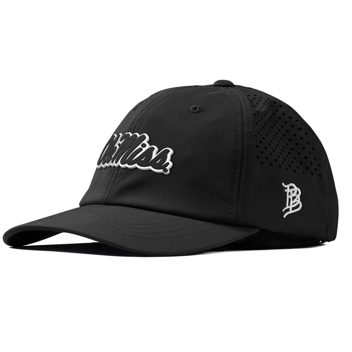 University of Mississippi "Vintage Ole Miss Team Logo" Performance Dad Hat Black