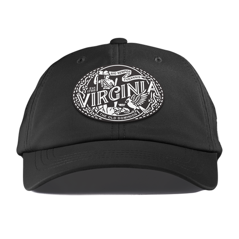 Virginia Traveler Performance Dad Hat Black