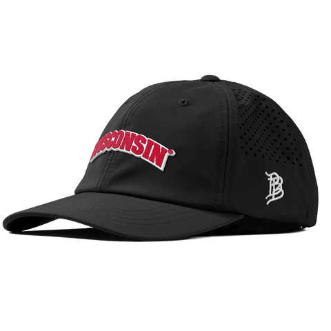 University of Wisconsin "Wisconsin Block" Performance Dad Hat Black