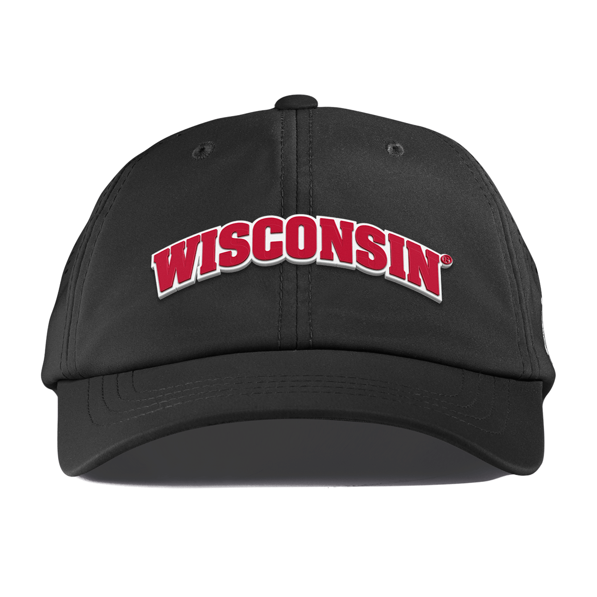 University of Wisconsin "Wisconsin Block" Performance Dad Hat Black