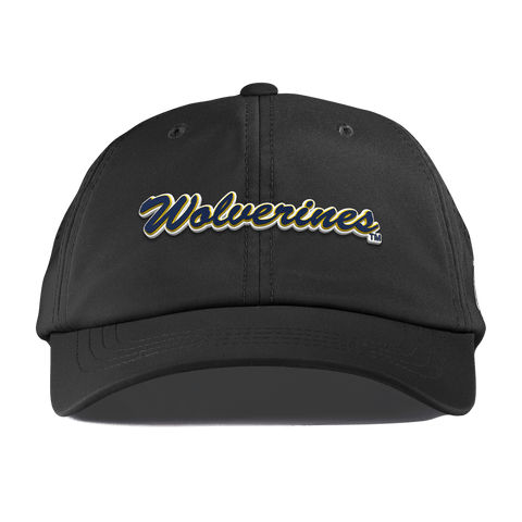 University of Michigan "Wolverines Script" Performance Dad Hat Black