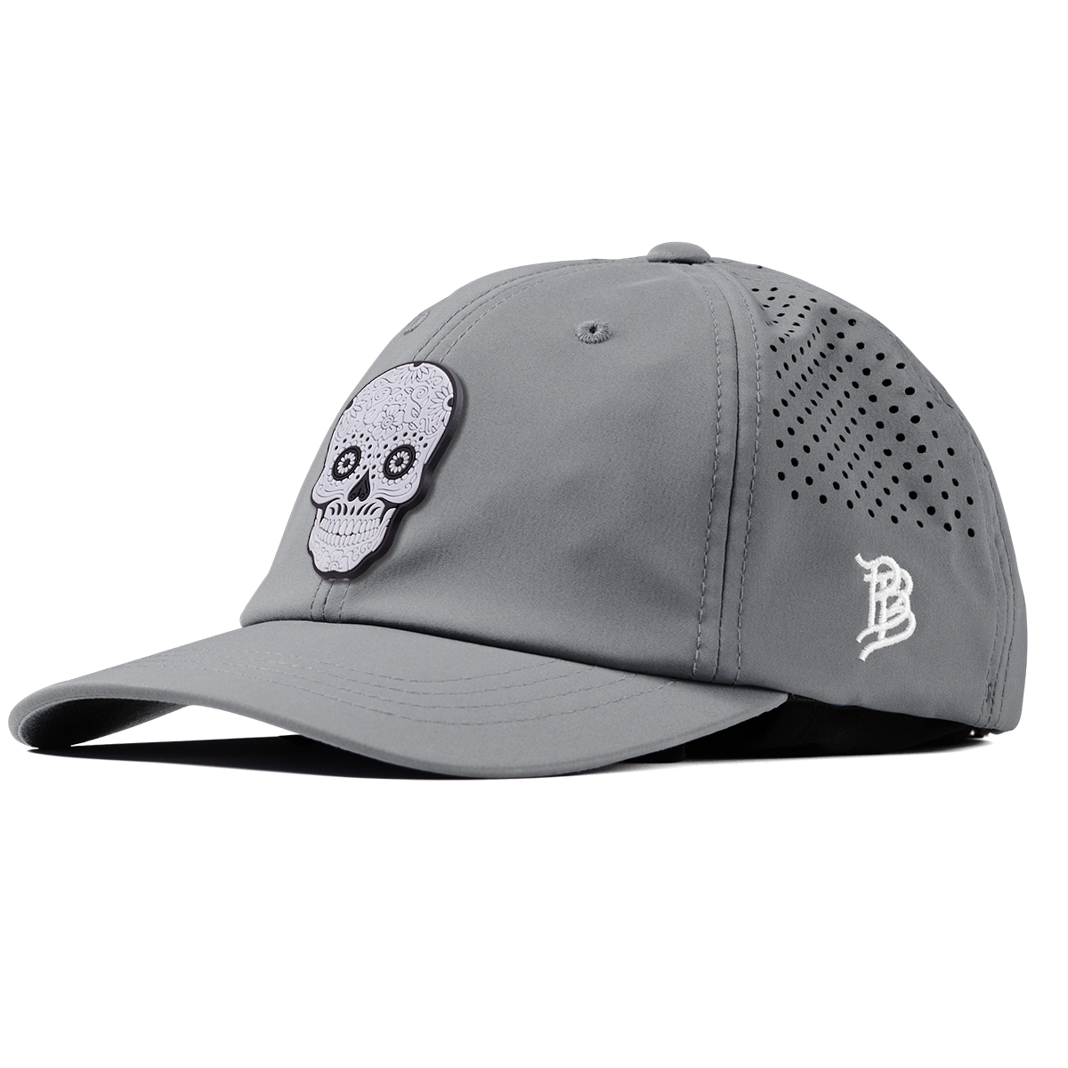 Sugar Skull PVC Performance Dad Hat Slate