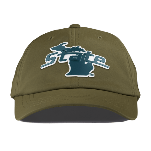 Michigan State University "Michigan State Outline" Performance Dad Hat Loden