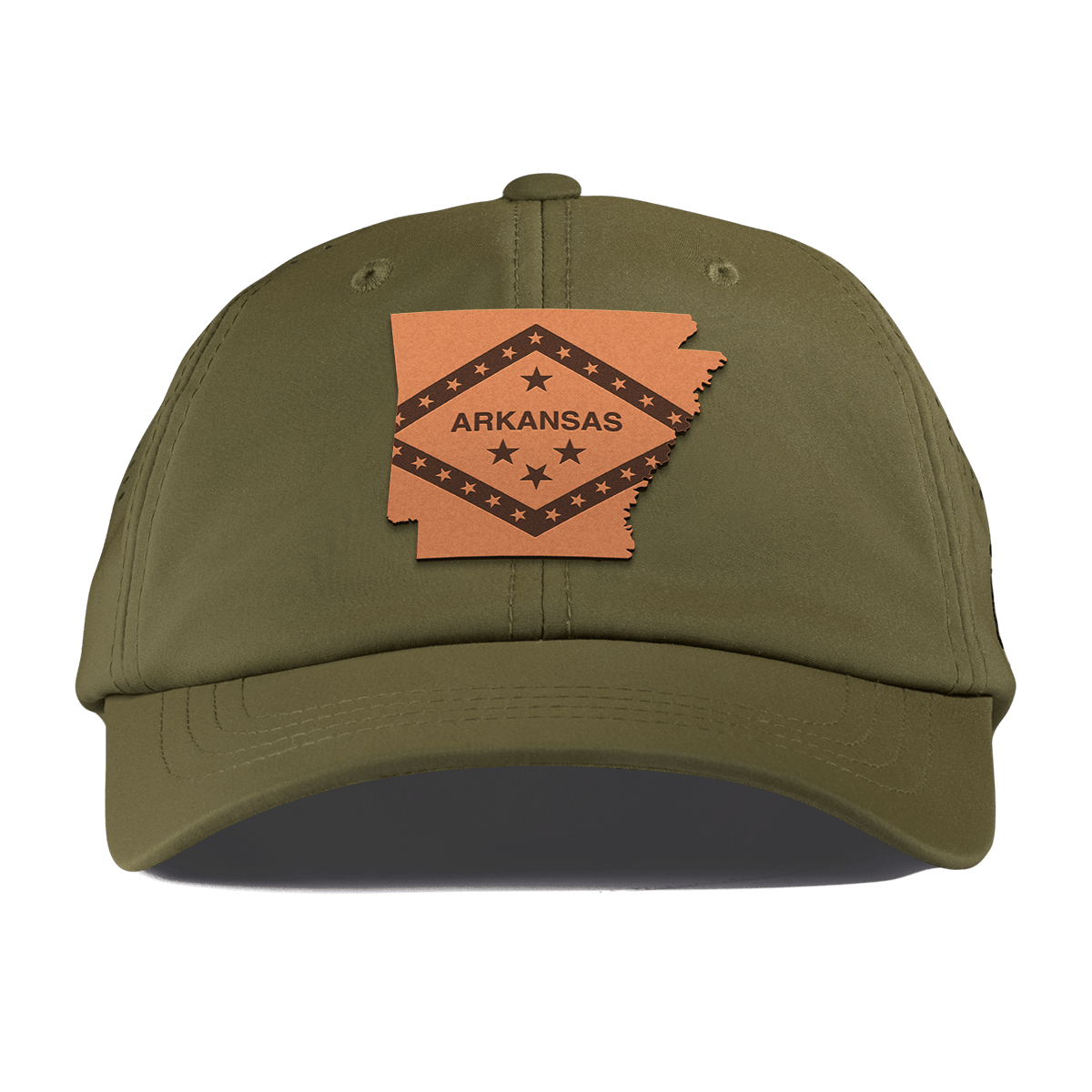 Arkansas 25 Performance Dad Hat Loden