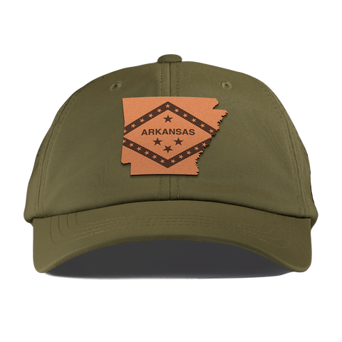 Arkansas 25 Performance Dad Hat Loden