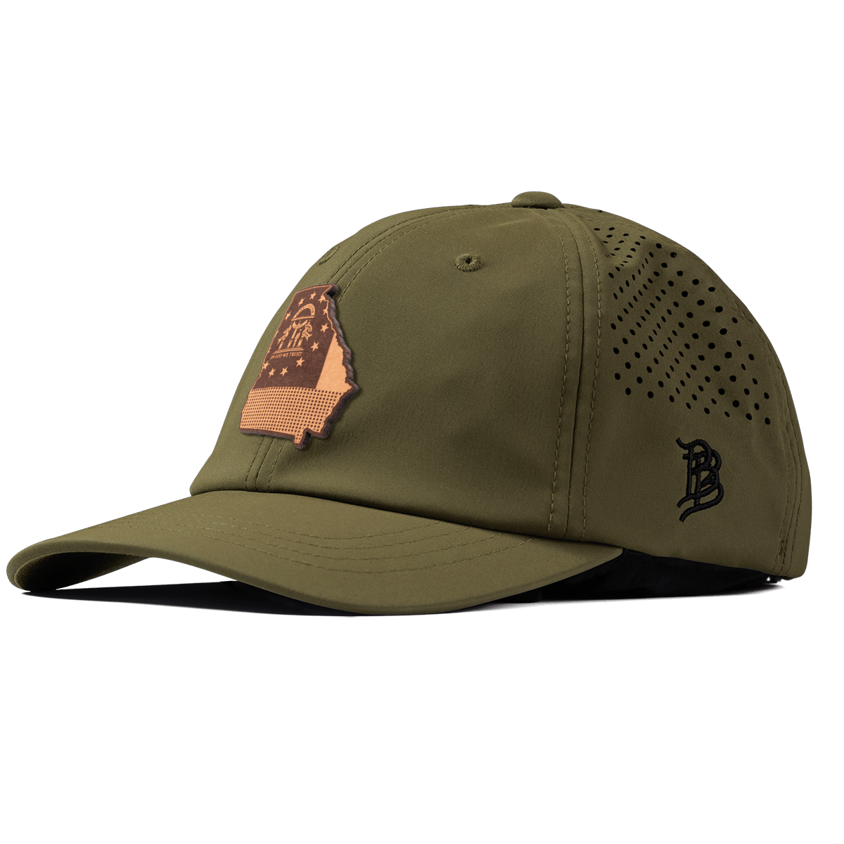 Georgia 4 Performance Dad Hat Loden