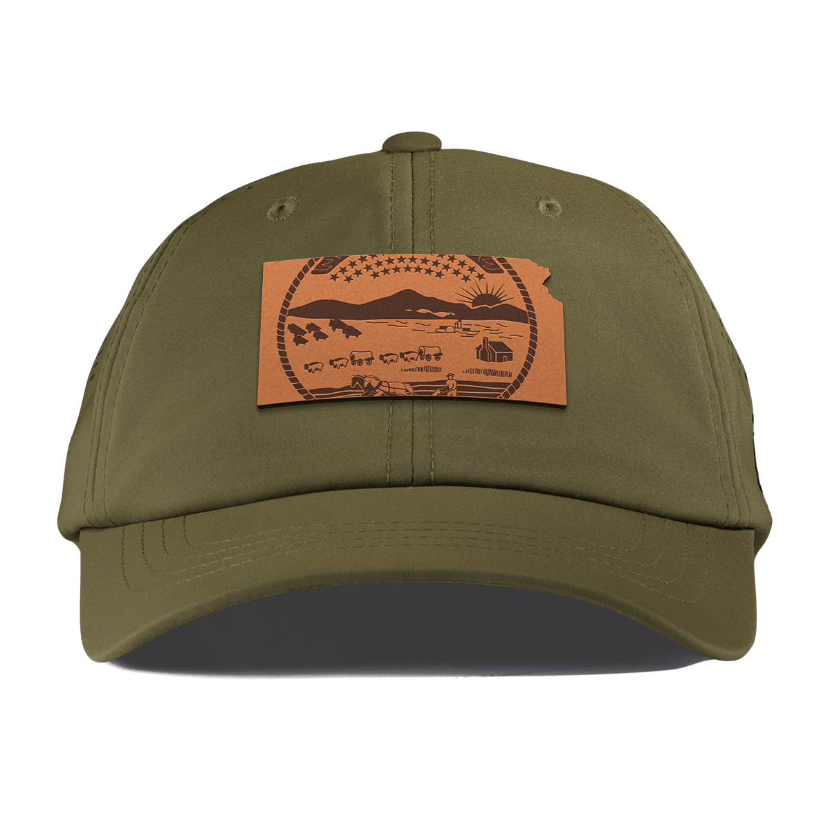 Kansas 34 Performance Dad Hat Loden