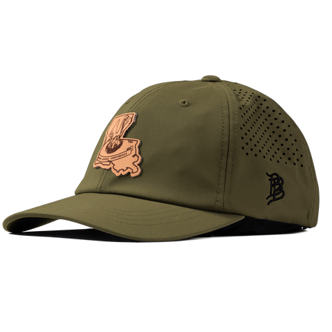 Louisiana 18 Performance Dad Hat Loden