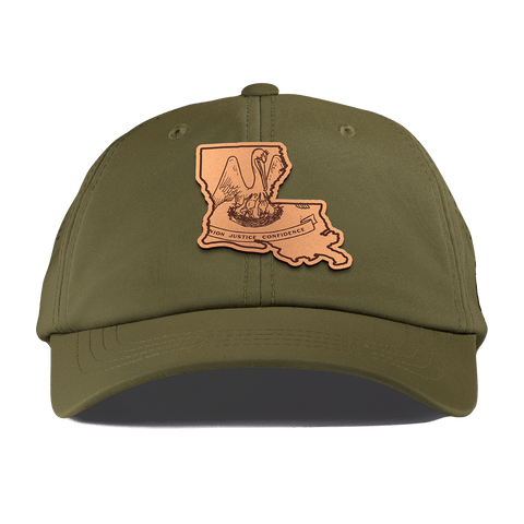 Louisiana 18 Performance Dad Hat Loden
