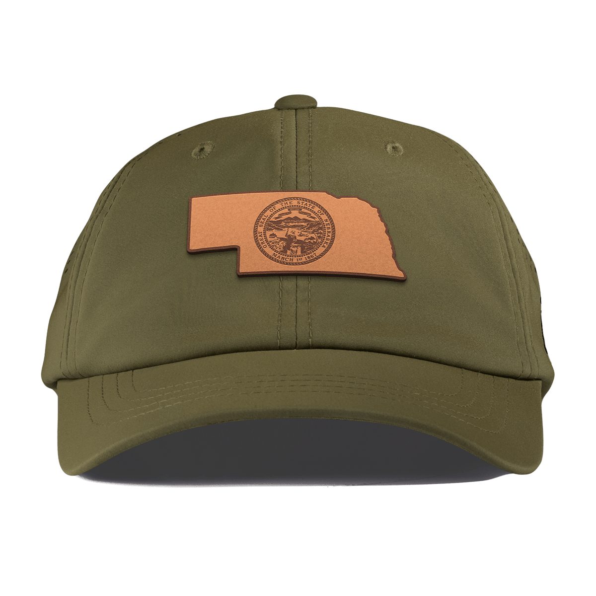Nebraska 37 Performance Dad Hat Loden