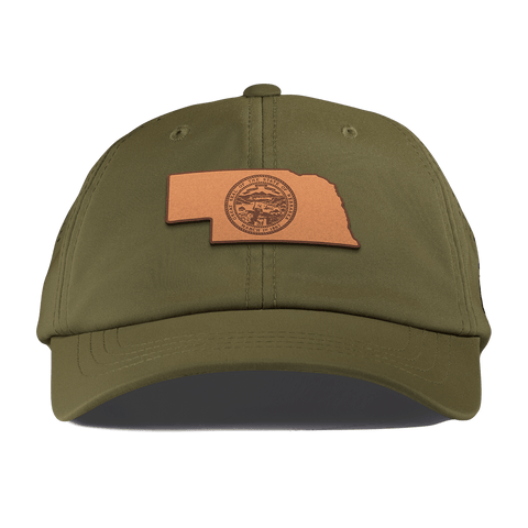 Nebraska 37 Performance Dad Hat Loden