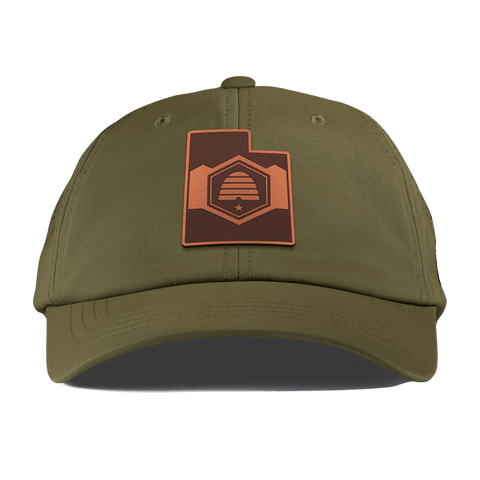 Utah 45 Performance Dad Hat Loden