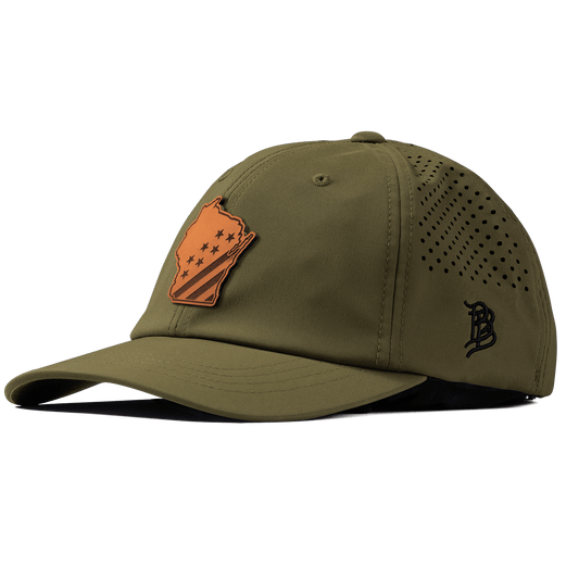 Wisconsin 30 Performance Dad Hat Loden