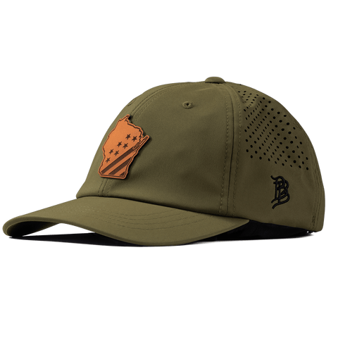 Wisconsin 30 Performance Dad Hat Loden