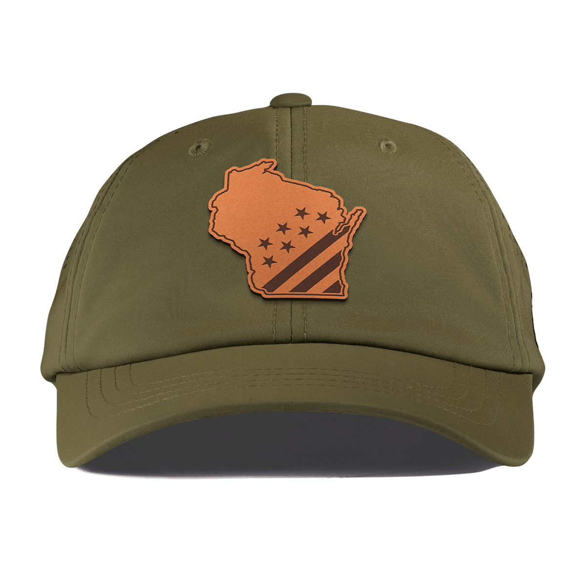 Wisconsin 30 Performance Dad Hat Loden