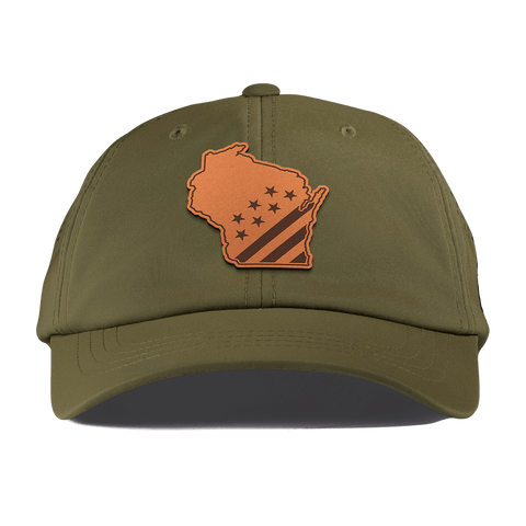 Wisconsin 30 Performance Dad Hat Loden