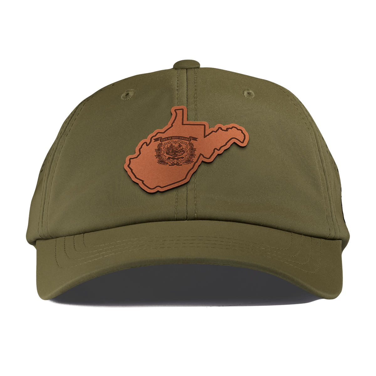 West Virginia 35 Performance Dad Hat Loden